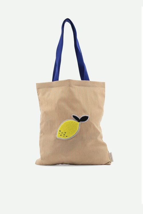 Sticky Lemon Tote bag | meadows stripes | cousin clay